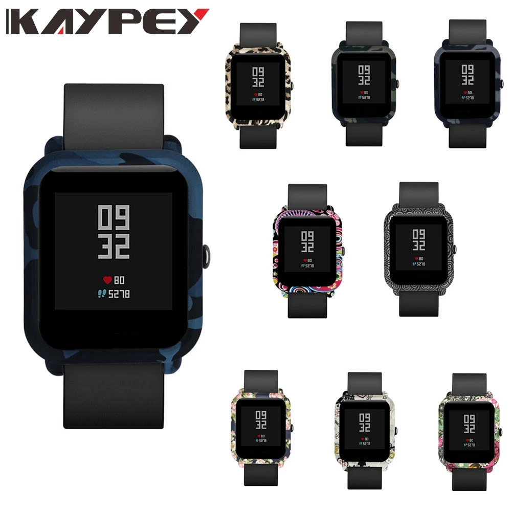 ПК камуфляжные часы защитный чехол для Xiaomi Huami Amazfit Bip Bit youth Smart Watch печать с