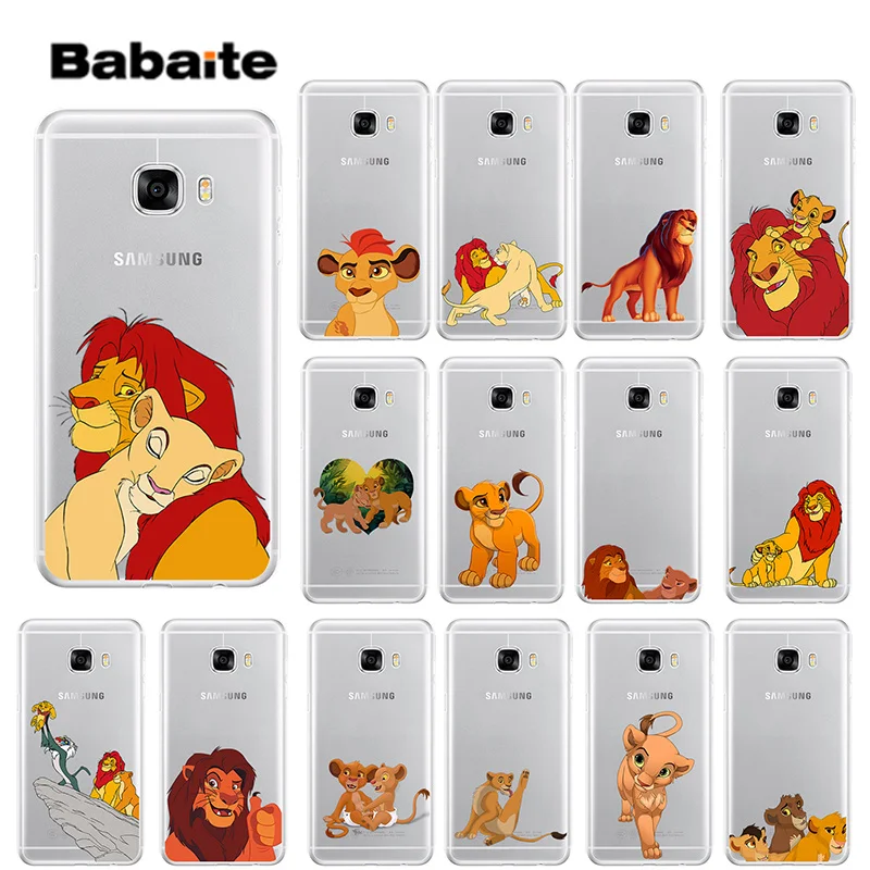 Чехол для телефона Babaite The Lion King прозрачный мягкий силиконовый чехол из ТПУ Samsung S5