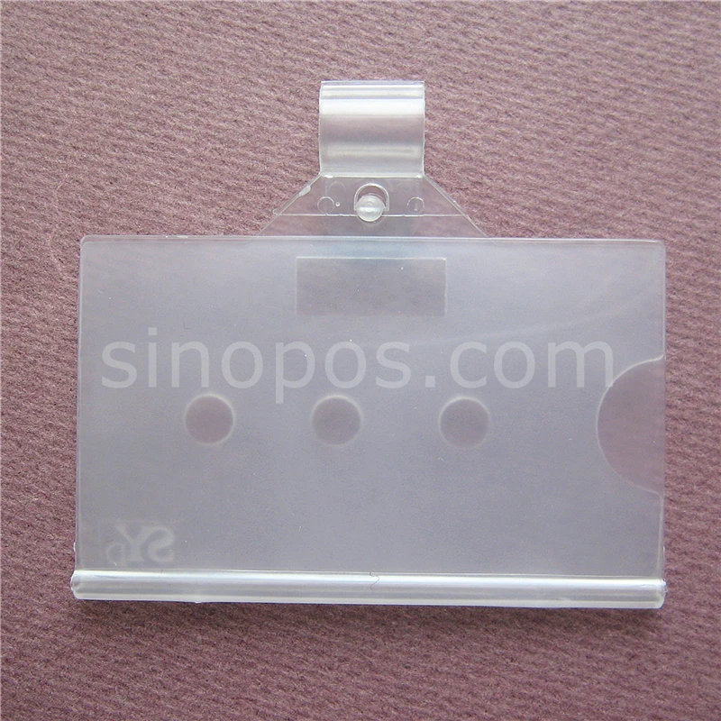 Карманная Поворотная бирка с проволочной корзиной держатель прозрачной