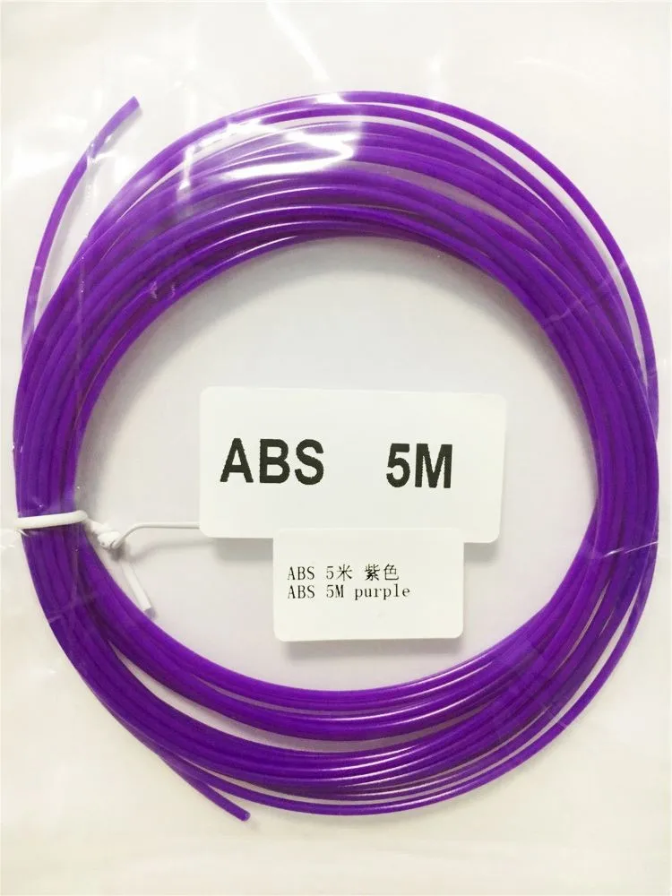 3D Ручка ABS 3d Принтер Нити ABS 5 метров 26 цветов подарок на день рождения 1,75 мм 3D ABS нити 3d принтер ручка нити провода нити