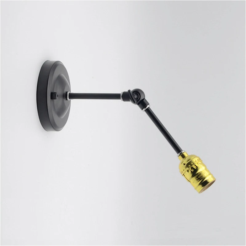 Retro Swing Arm Wall Lamp holder Light Mounted E27 Edison Holder For Hallway Porch Corridor Aisle |