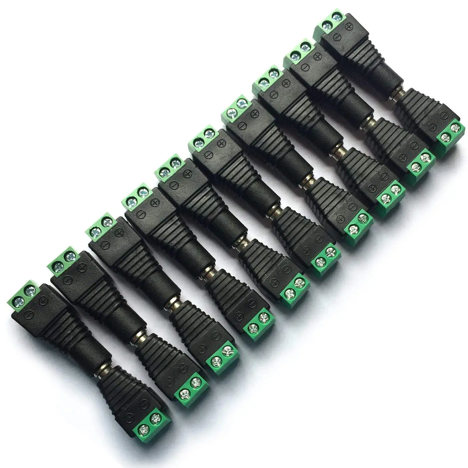 DAYKIT 10 пар 12 В штекер + гнездо 2 1x5 5 мм разъем питания постоянного тока переходник