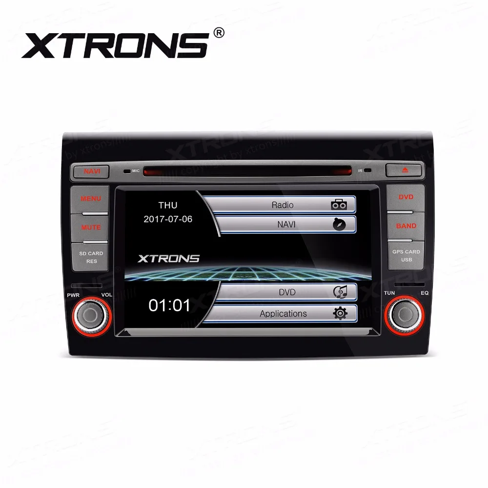 Автомобильный DVD плеер XTRONS 7 дюймов 2 din радио GPS навигация рулевое колесо для FIAT BRAVO