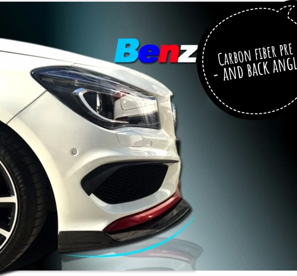 Для Benz CLA45 угол предварительного обруча из углеродного волокна/задний обмотки +