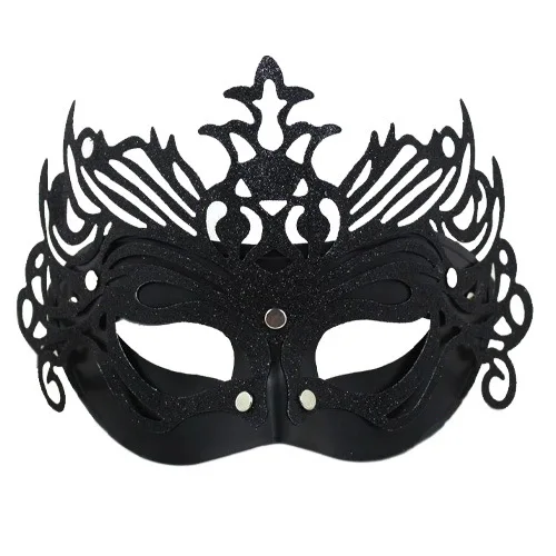 Модные маскарадные маски ANGRLY 5P детская маска для Хэллоуина с золотым кружевом и