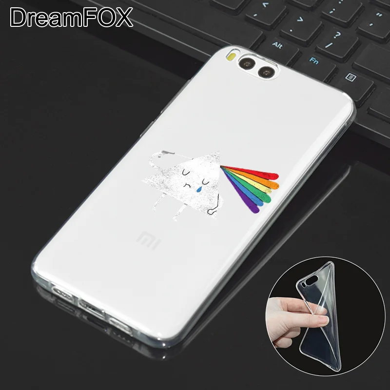 DREAMFOX L416 Rainbow Unicorn Horse Soft TPU Silicone Case Cover For Xiaomi Mi Note 2 3 4 5 6 8 SE M5 4C 4S 5C 5S 5X 6X A1 Plus |