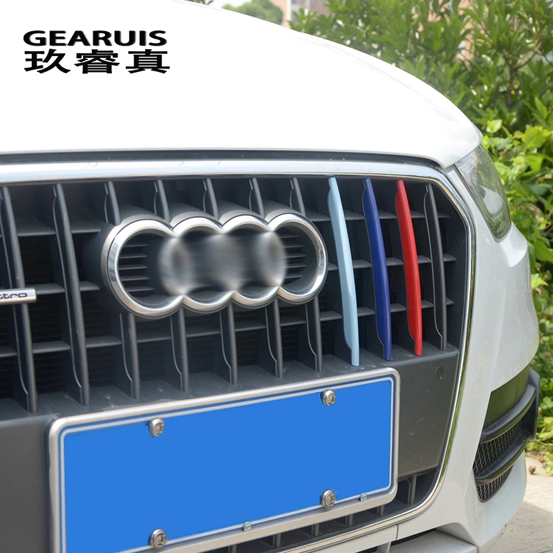 Автомобильный Стайлинг передний бампер Воздушная решетка гриль декор крышка