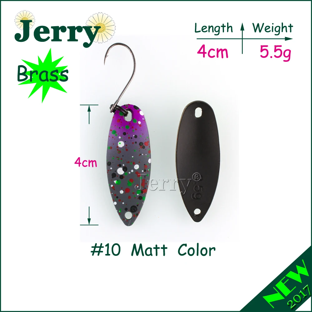 Jerry 1 шт. латунные Форелевые блесны матовые цвета Высококачественная рыболовная