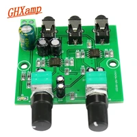 ghxamp two way stereo audio signal mixer board for one way amplification output headset amplifier audio diy 2 input 1 output