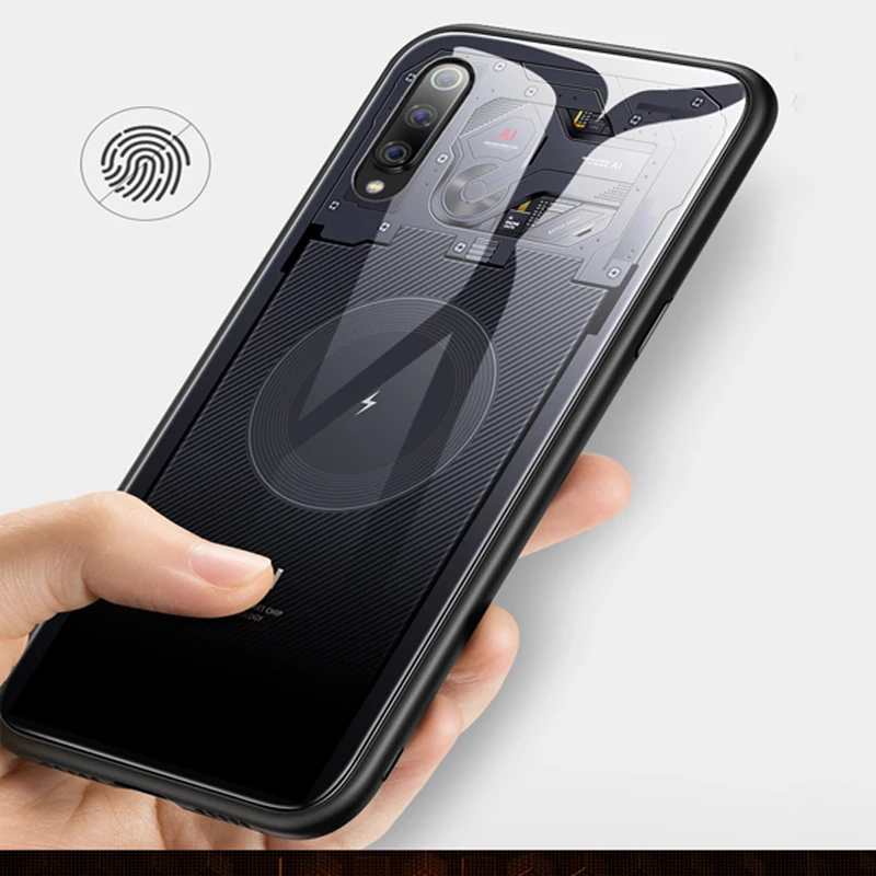 Чехол для Xiaomi Mi 9 SE закаленное стекло защита от падения задняя крышка mi9SE чехол с