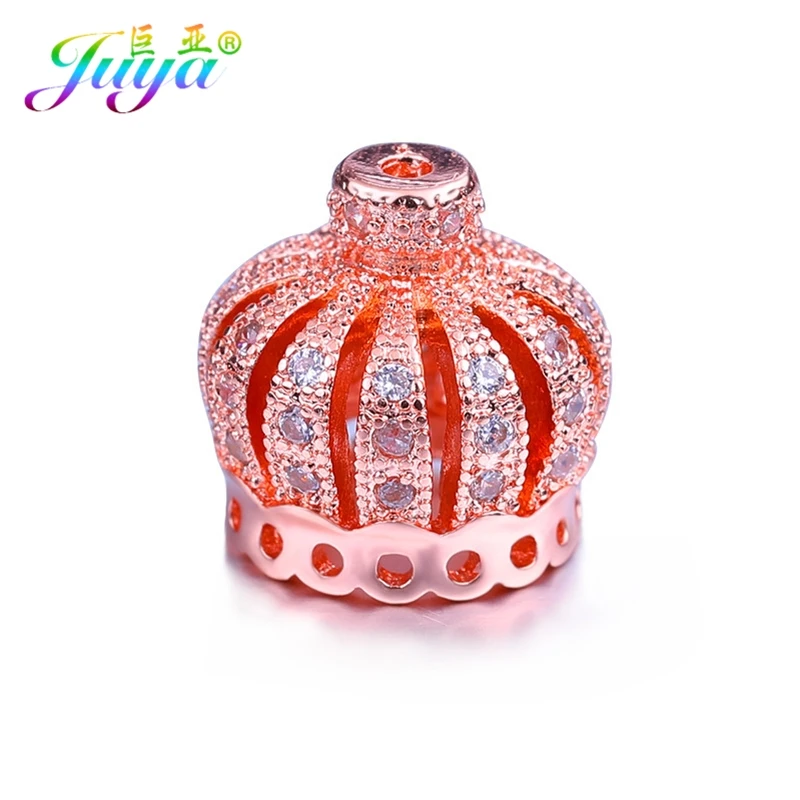 Juya DIY Ювелирная подвеска фурнитура Ali Moda Корона Бусины с кисточками колпачки аксессуары для модных сережек Изготовление ювелирных ожерелий