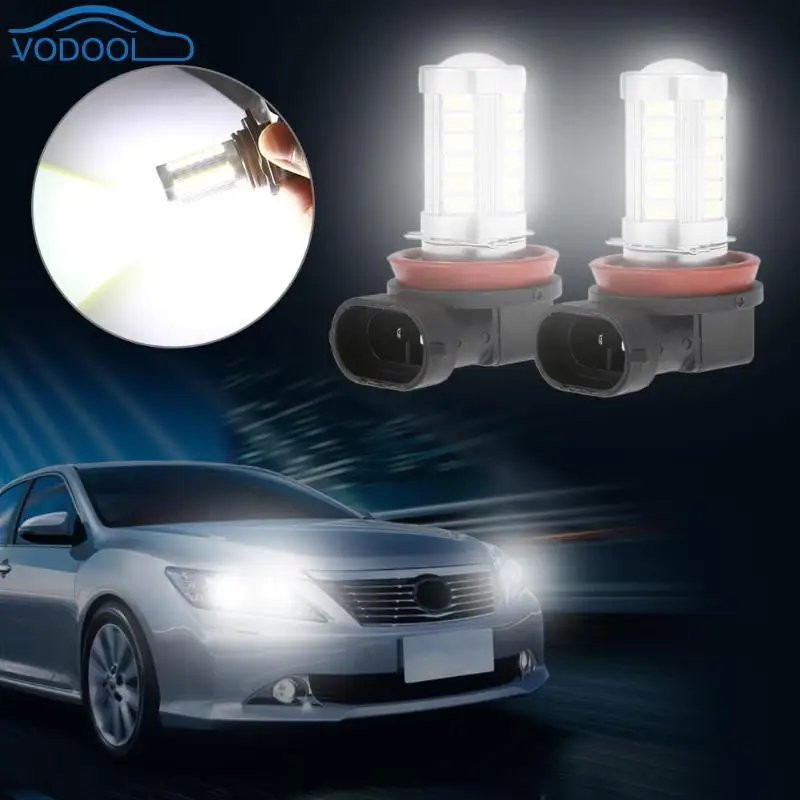 2 шт./пара 12 В постоянного тока H8 5730 33SMD белый светодиод передний противотуманный