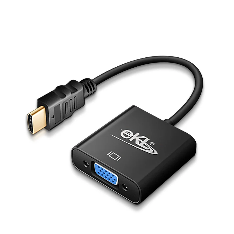 EKL 1080 P HDMI TO VGA Adapter конвертер для кабеля с аудио кабель HD ТВ Xbox PS3 PS4 ноутбука коробка