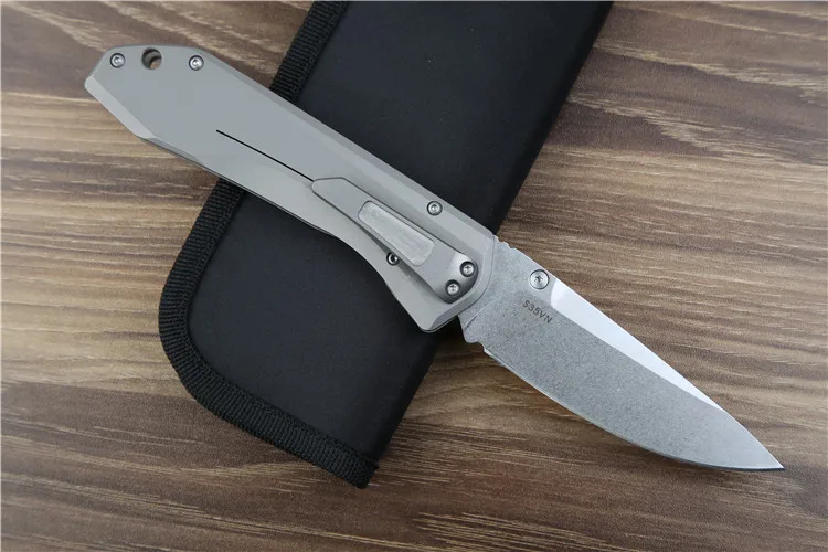 RIUU custom 761 шарикоподшипник S35vn TC4 титановая ручка Складной Тактический Карманный
