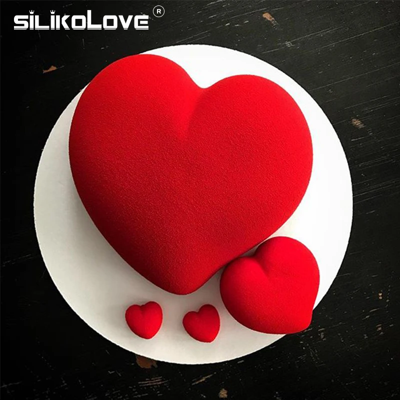 SILIKOLOVE силиконовая форма-сердце для изготовления украшения для тортов мусс формы DIY выпечки инструменты Десерт Формы 8 форм