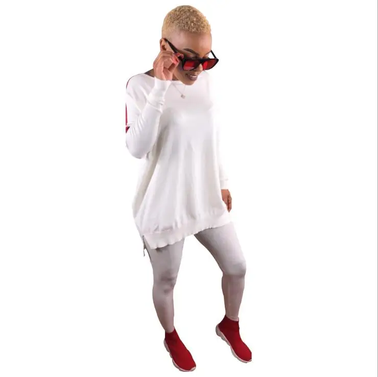 2018 осенне зимний новый стиль модная Свободная куртка с лентой и узкие брюки два