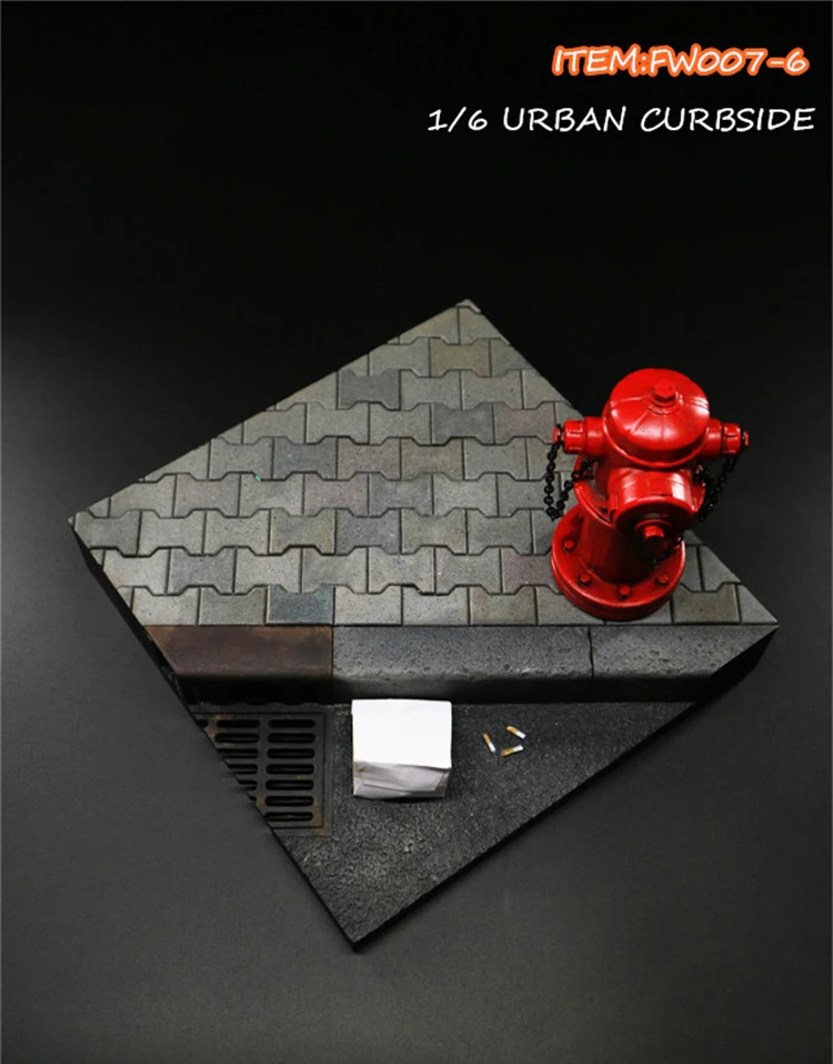 1/6 1/12 FW007 Desperado URBAN CURBSIDE сцена аксессуар серии пожарный гидрант сумка для покупок аксессуары для 12 ''фигурка