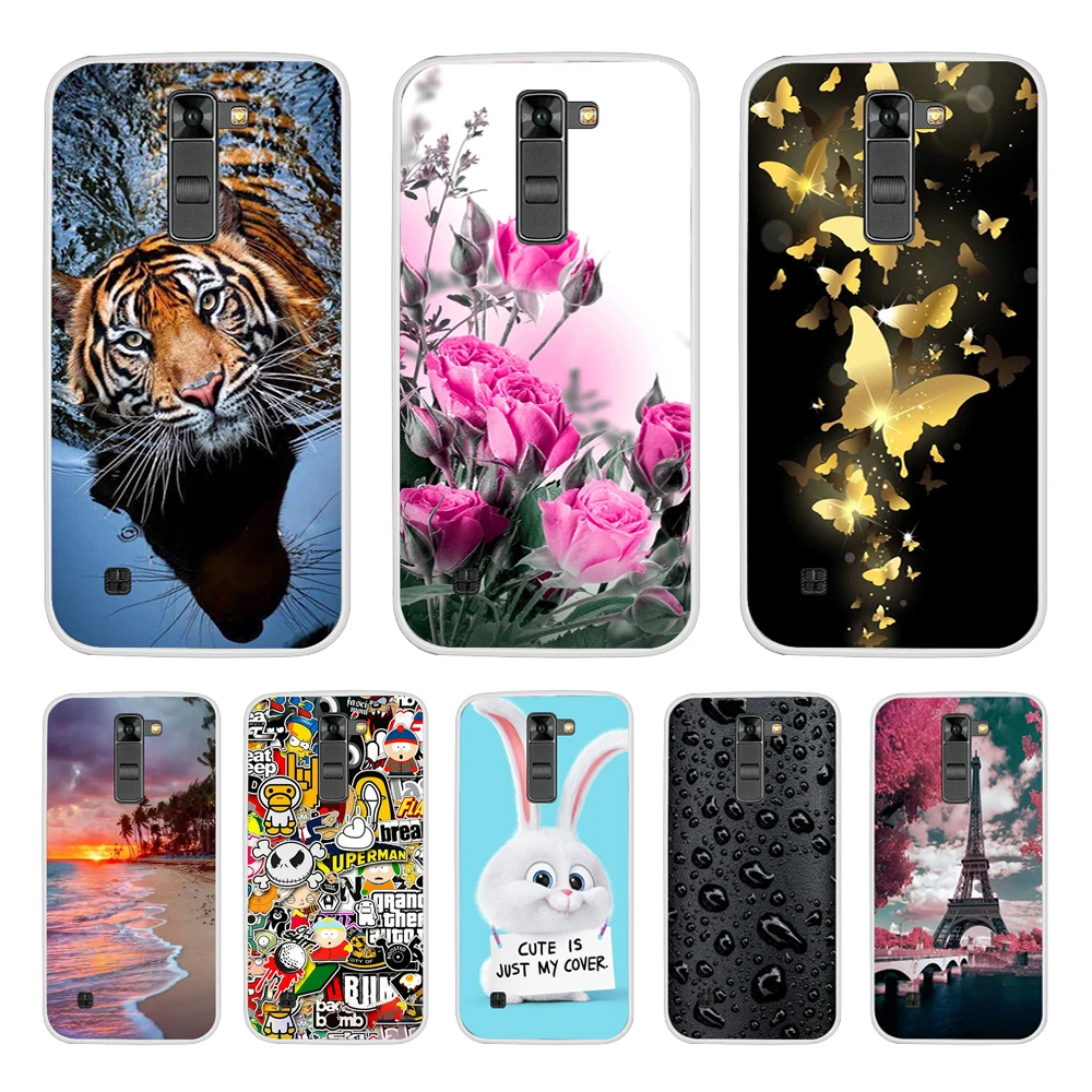 Чехол для LG K7 мягкие силиконовые чехлы из ТПУ роскошная защитная задняя крышка K 7