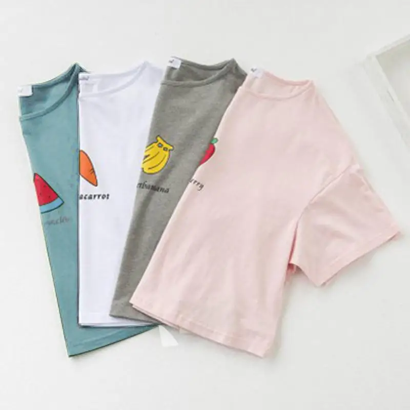 Милые женские арбуз плоды клубники Письмо печати Карамельный цвет свободные