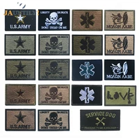 series embroidery patch embroidered patches military tactical shoulder armband fabric stickers badges backpack badge skeleton
