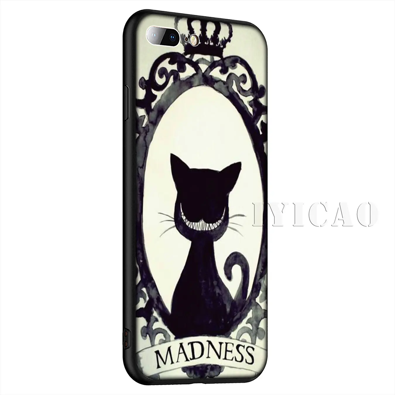 IYICAO Cheshire Cat Silicone Soft Case for iPhone XR X XS Max 8 7 6 6S Plus 5 5S SE Cover |