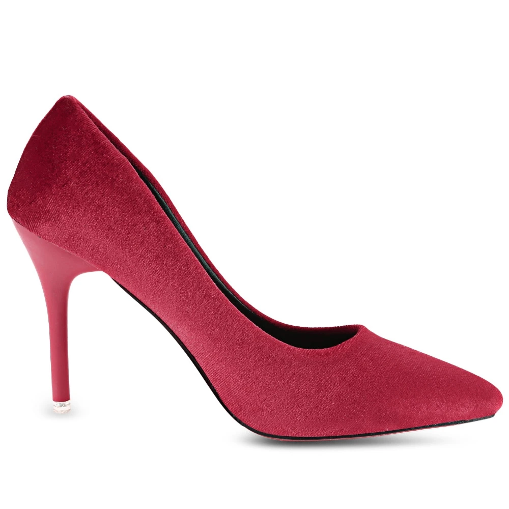 Высокие Каблуки Обуви Женщина 2017 Подлинная Замши Женщины Насосы Тонкий Спайк