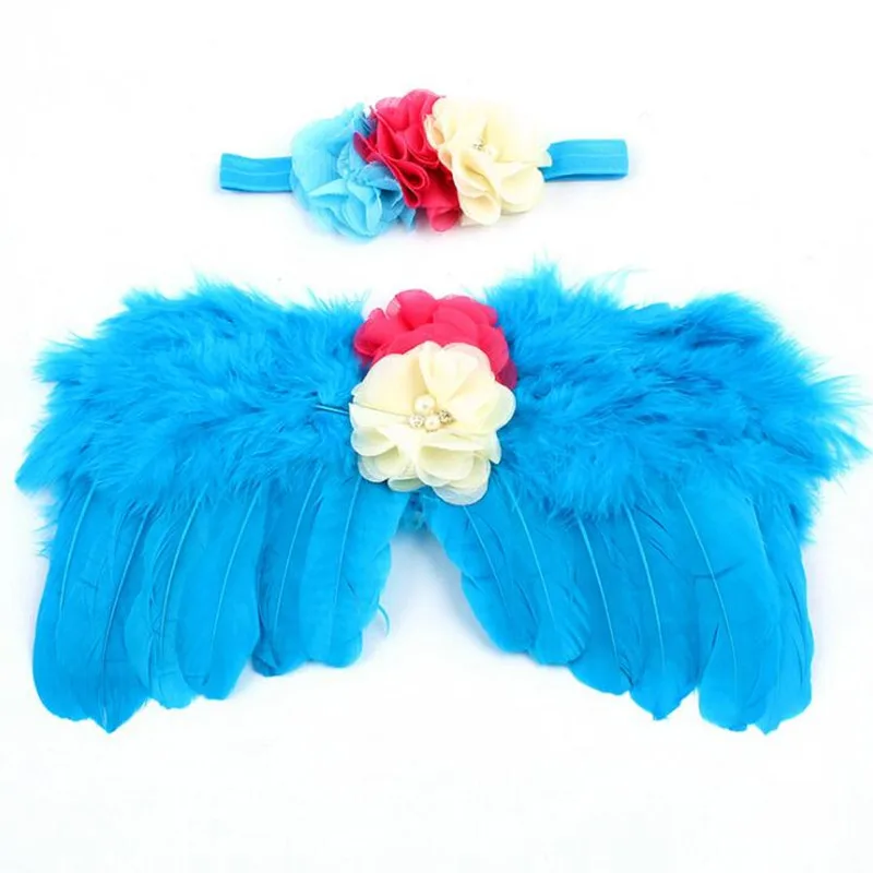 Infant Baby Girls Feather Wings Headband Photo Props Newborn Photography Outfits Party Favor Halloween Christmas|Реквизит для