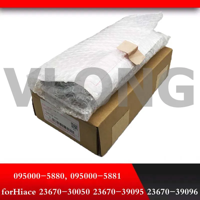Подлинный COMMON RAIL дизельный инжектор для DE-NSO TOYOTA 2KD-FTV HIACE TURBO 23670-30050 095000-5880 095000-5881 23670-39095