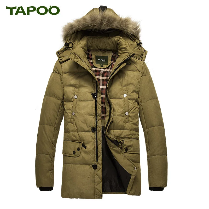 Tapoo Подпушка Мужские парки Для мужчин зимняя куртка белая утка теплое пальто
