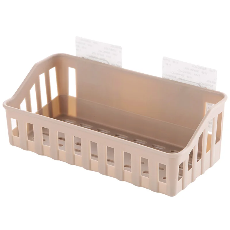 

Free Punch Bathroom Rack Bathroom Supplies Toilet Plastic Wall-mounted Shelf Storage Rack Wash Rack