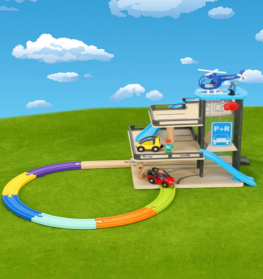 Деревянные аксессуары для поезда деревянные трассы автомобильные подъемники