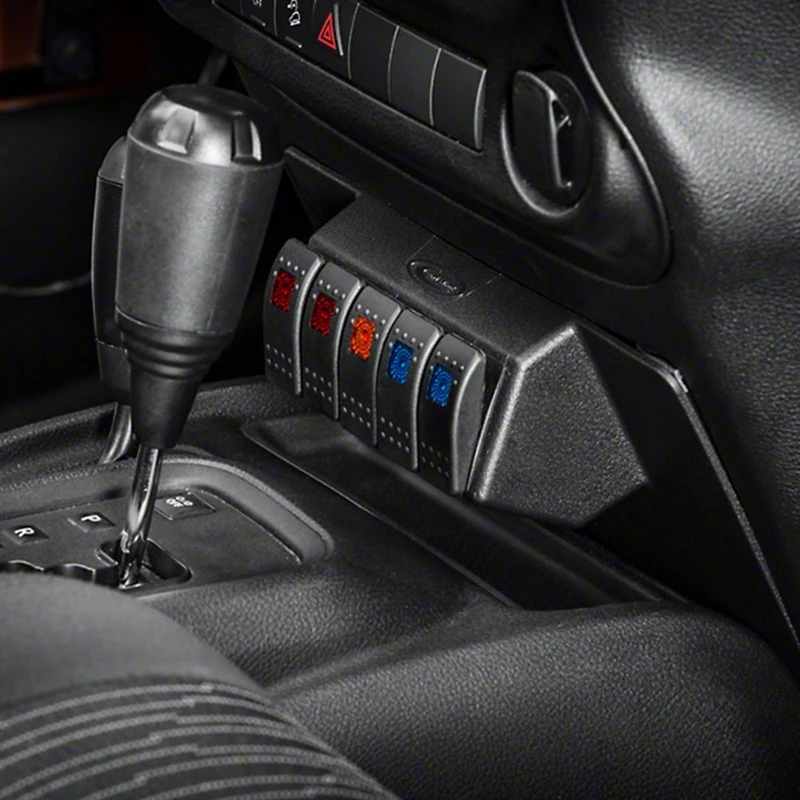 For Jeep JK Wrangler Lower Switch Panel that will accommodate 1 to 5 rocker style switches fits 2011 2017 2/4WD Automatic | Автомобили и