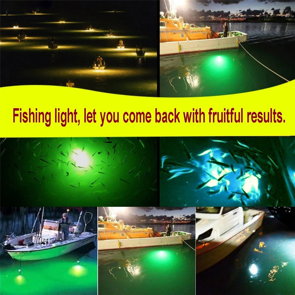 

LED Fishing Light 12V Waterproof 108pcs 2835 Led Underwater Fishing Light Lures Fish Finder Lamp Attracts Prawns Squid Krill