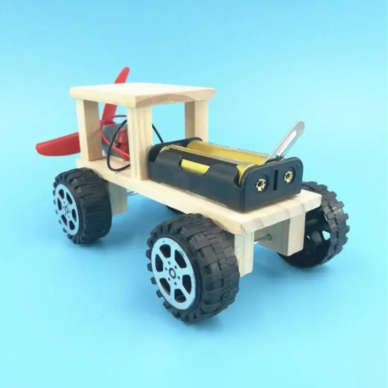 Diy Электрический ветряной автомобиль собранный пазл научная фантастика
