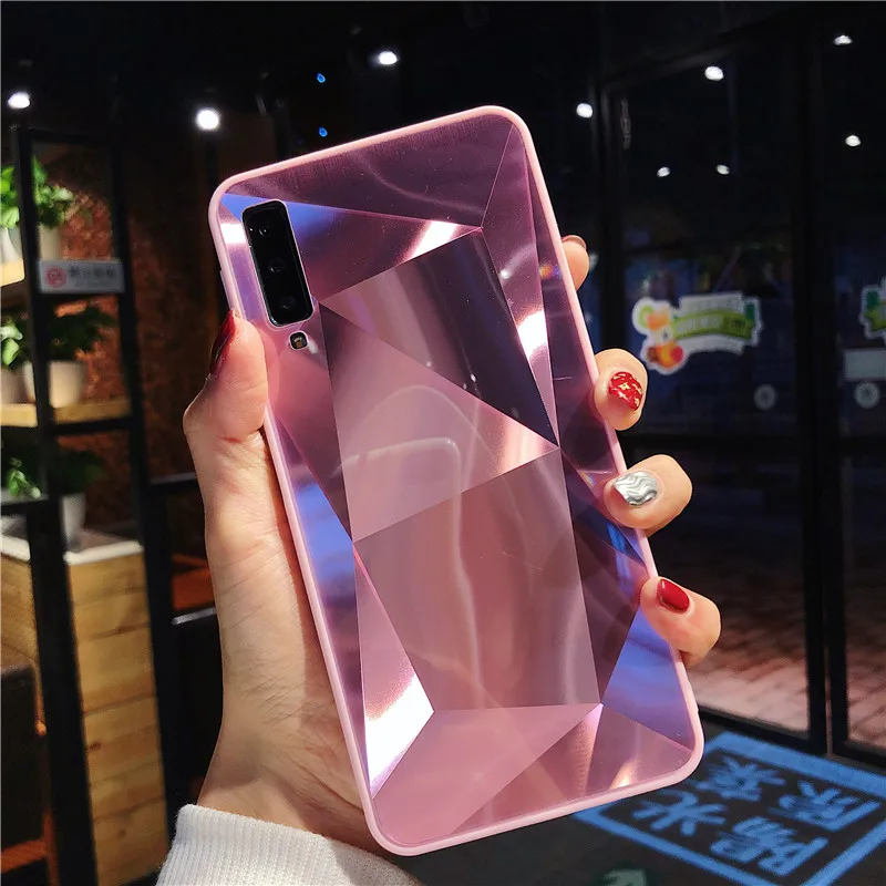 Жесткая задняя крышка для Samsung Galaxy A50 чехол 3D Алмазная текстура Bling M30 M20 M10 A10 A20 A30 A70