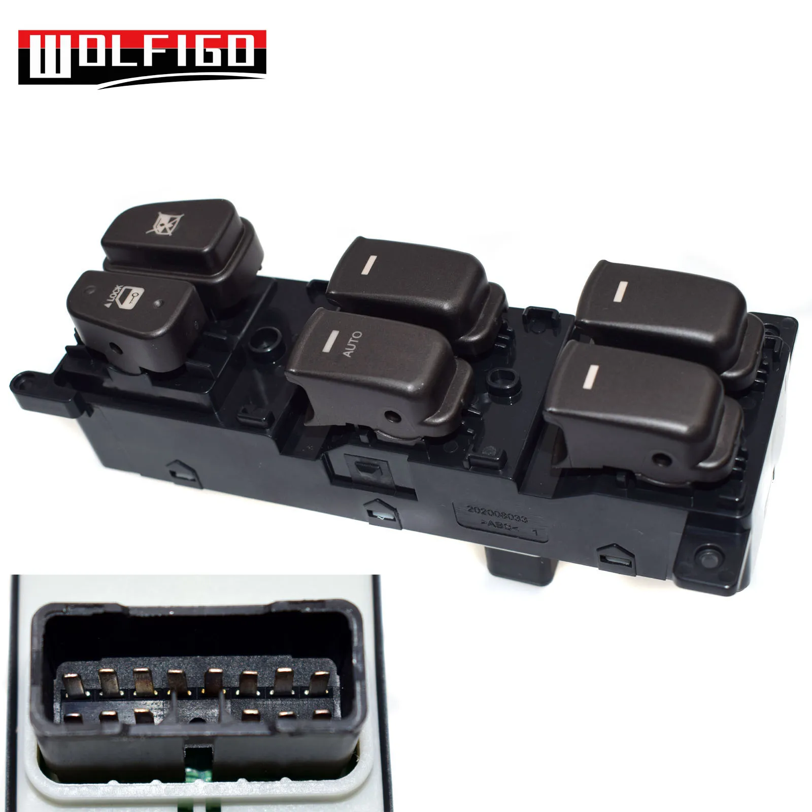 WOLFIGO Power Window Main Master LH Левый переключатель подходит для 2008 2009 2010 Hyundai Sonata 93570 3K600