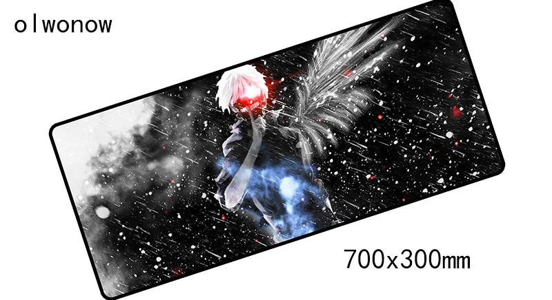 Size 700x300x2mm Коврик для мыши с изображением Токийского Гуля, 700x300x2 мм, коврик для мыши, коврик для компьютерной мыши, коврик для мыши в стиле инди-поп, игровой коврик для мыши, геймерская клавиатура, коврики для мыши для ноутбука - Цвет: Size 700x300x2mm