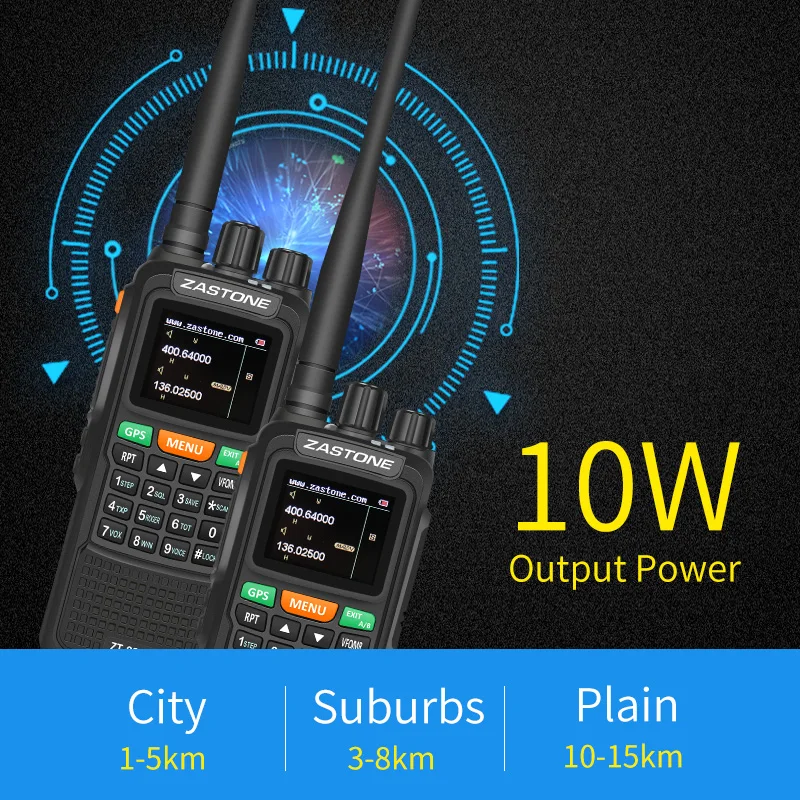 1 шт. Zastone ZT 889G 10 Вт рация Радио vhf uhf 999 каналов GPS местоположение PMR446 ham радио|Рации| |