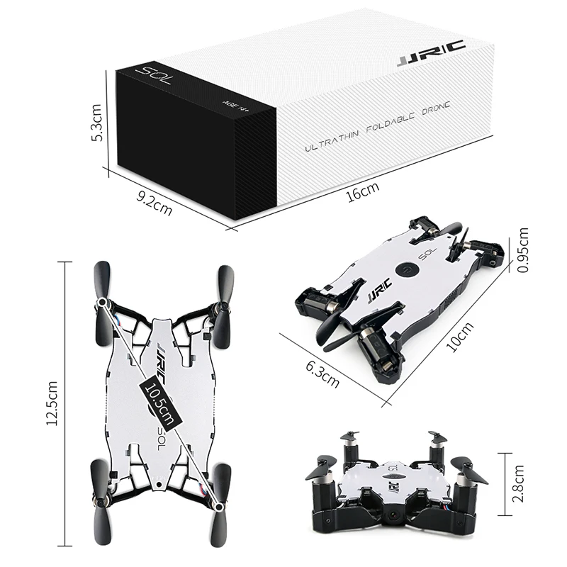 JJR/C H49 Карманный ультратонкий Wifi FPV селфи Дрон 720P камера складная рука RC