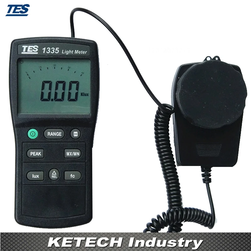 Цифровой измеритель светильник с диапазоном от 0 до 400000 люкс TES1335|level meter|level digitallevel