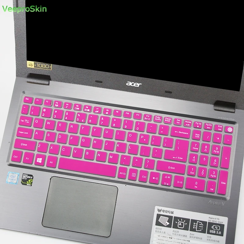 Силиконовый защитный чехол для клавиатуры Acer Aspire 6 A615 51 5 51G A515 15 дюйма|Чехлы