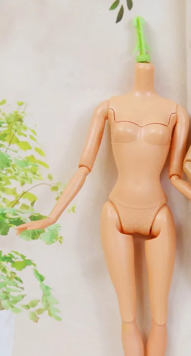 Черный 28 см 12 суставов Модная кукла тела съемное плечо тела DIY аксессуары для Bobb куклы девушки - Цвет: Черный