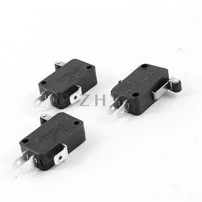 3 шт. AC 15A 250V 6A 125V SPDT булавки роликовый рычаг с петлей лимит микро