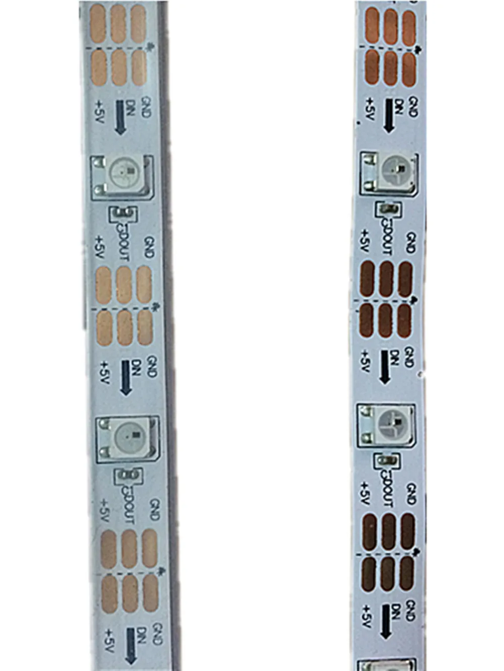 Пиксельная Светодиодная лента WS2812B Smart RGB 1 м/5 м черная/белая печатная плата 30/60