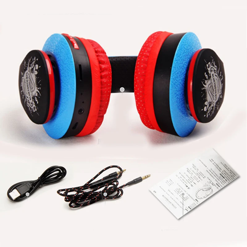 TORTOYO Doodle DIY красочные беспроводные Bluetooth наушники стерео HiFi Проводная Спортивная