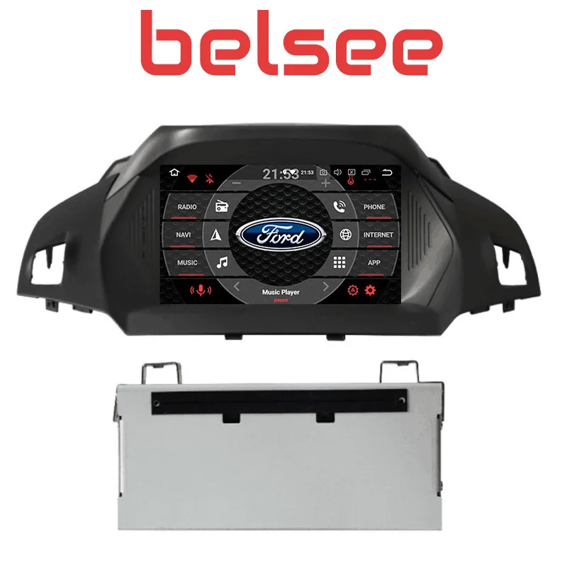 Belsee Android 8,0, автомагнитола, стерео, Восьмиядерный, Bluetooth, Авторадио, gps, dvd-плеер для Ford Kuga Escape C-Max 2013