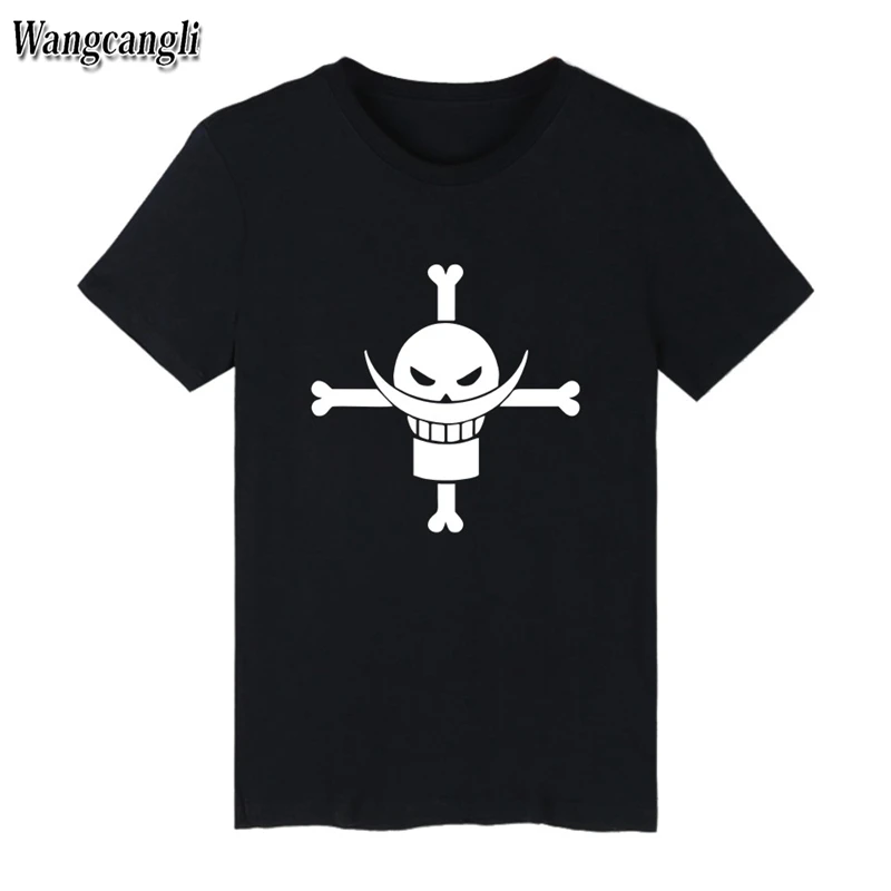 Новинка 2017 One Piece Футболка мужская 100% хлопок футболка брендовая одежда Homme аниме