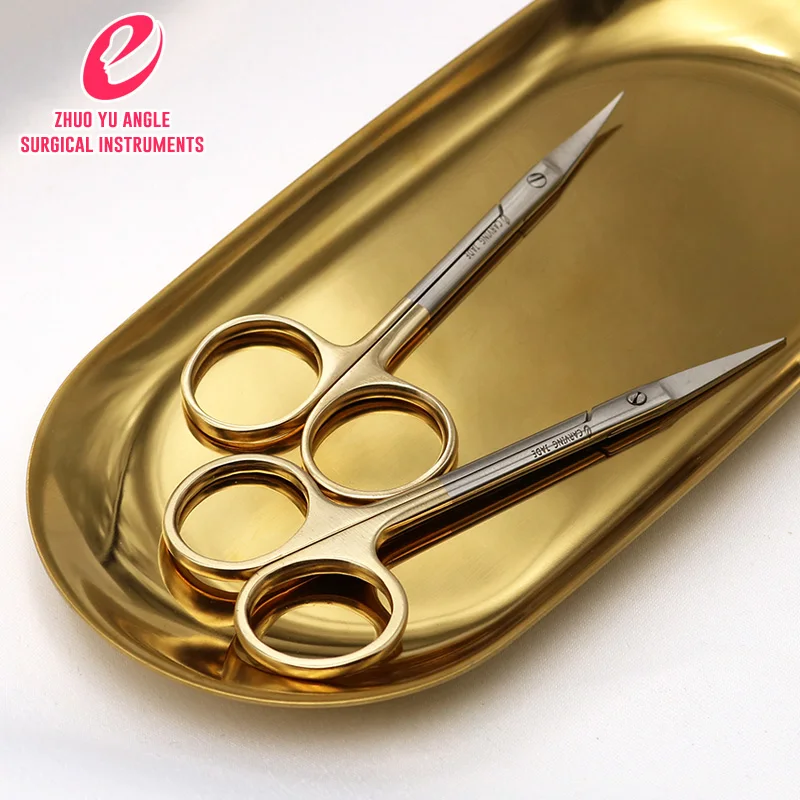 Золотые ручки офтальмологические ножницы косметическое пластиковое