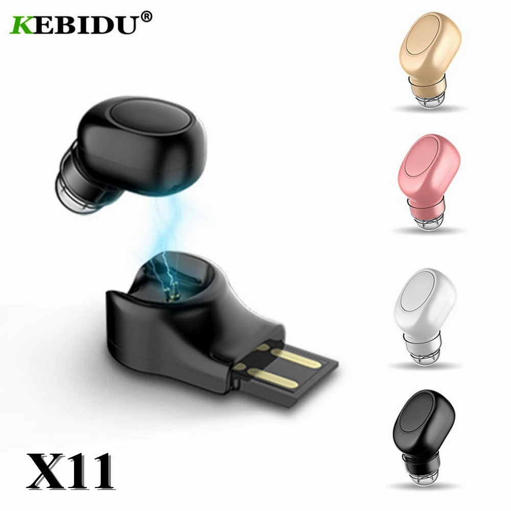 Мини-наушники Kebidu PK S530 Спортивная гарнитура портативная беспроводная