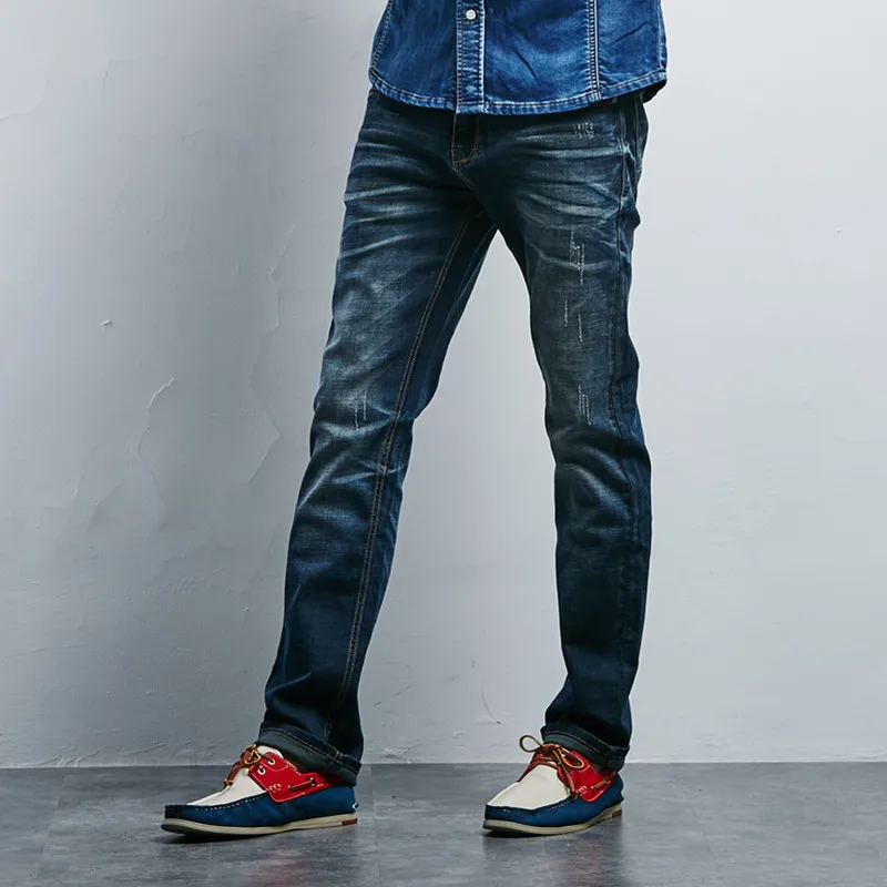 Горячая Распродажа дизайнерские мужские джинсы из хлопка мужская одежда